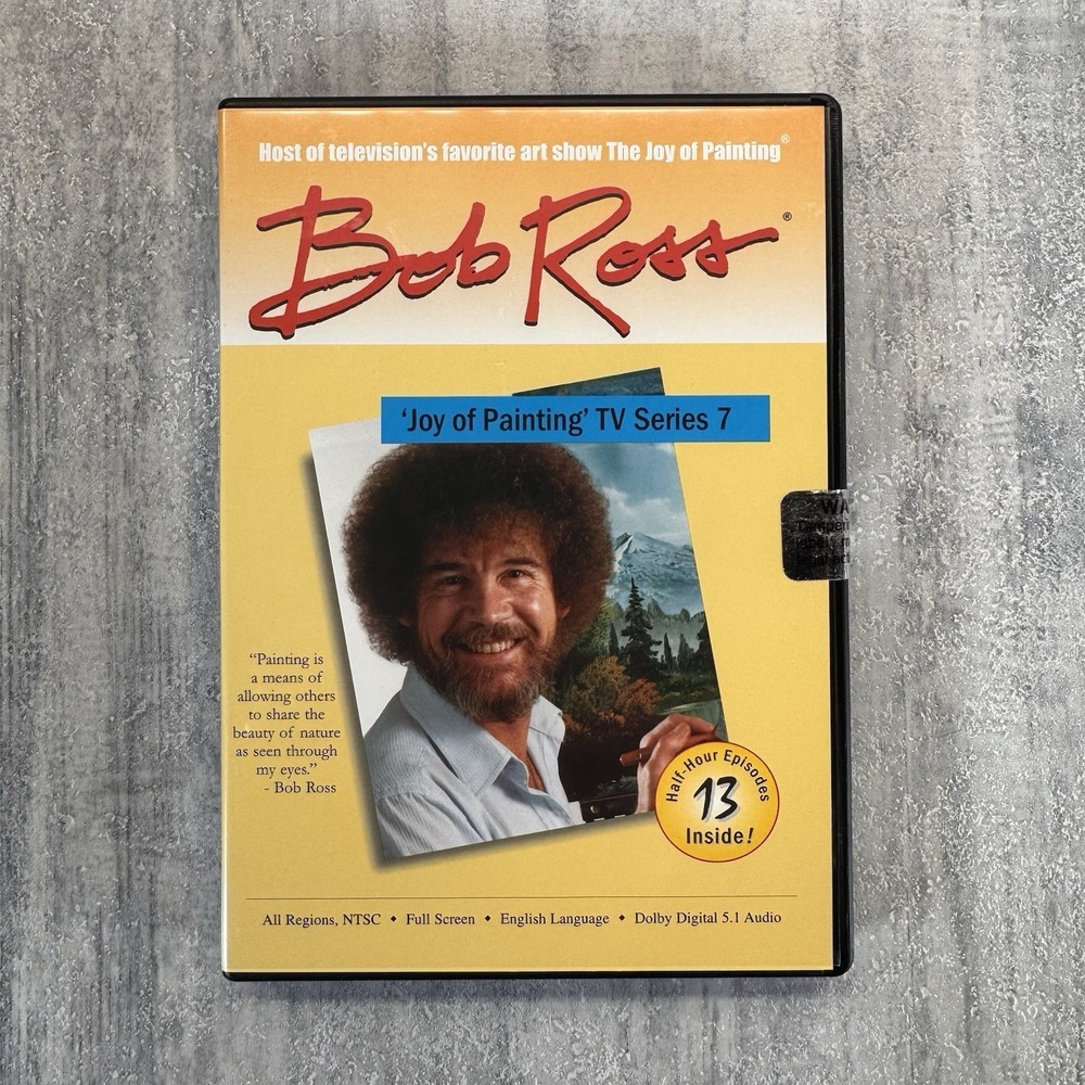 Bob Ross The Joy Of Painting TV Series 7 DVD 3-Disc Set RARE New Sealed